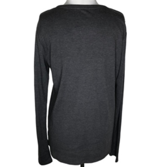 bcg V-Neck Long Sleeve Dark Gray T-Shirt Size 2XL - Picture 3 of 6